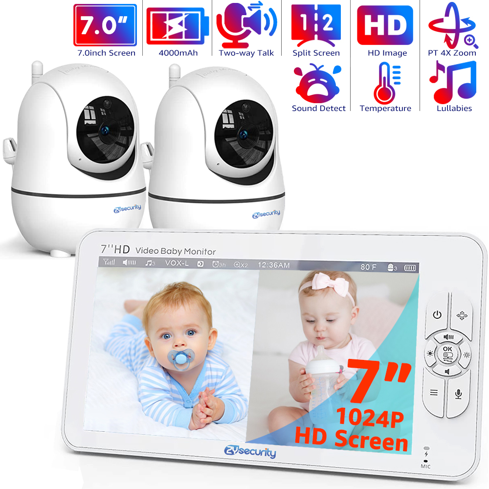 Home Cinema Wireless - 7,0 inch video-babyfoon HD gesplitst scherm