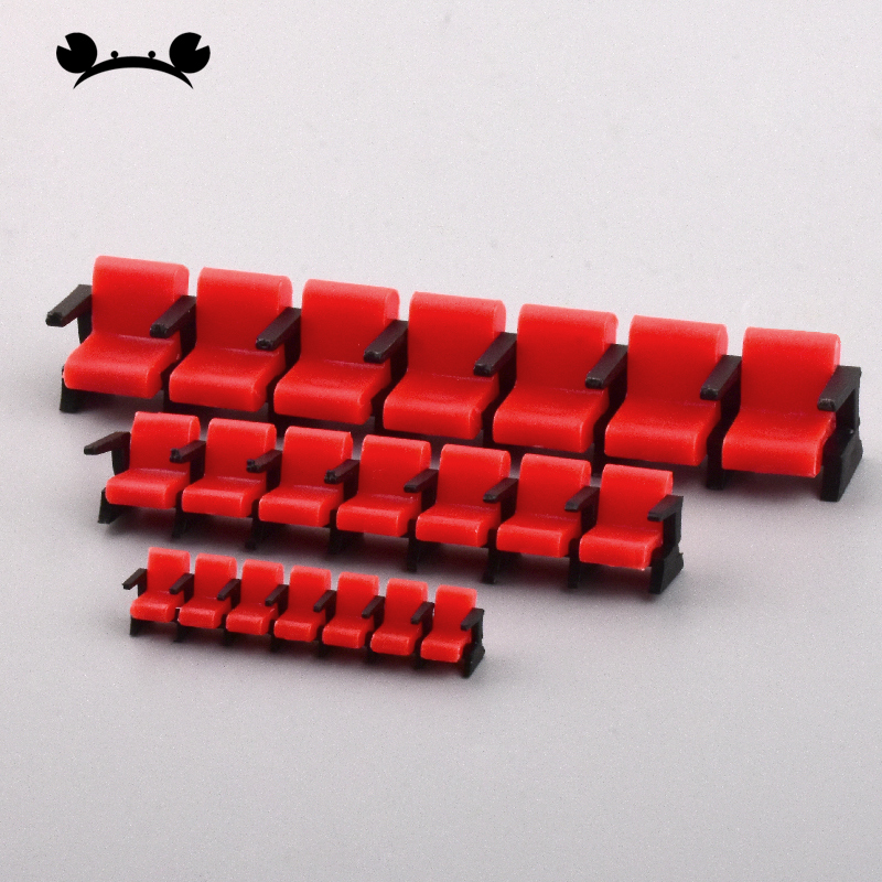 Home Cinema Chairs - Miniatuur bioscoopstoel Model Realistisch theater Opklapbare