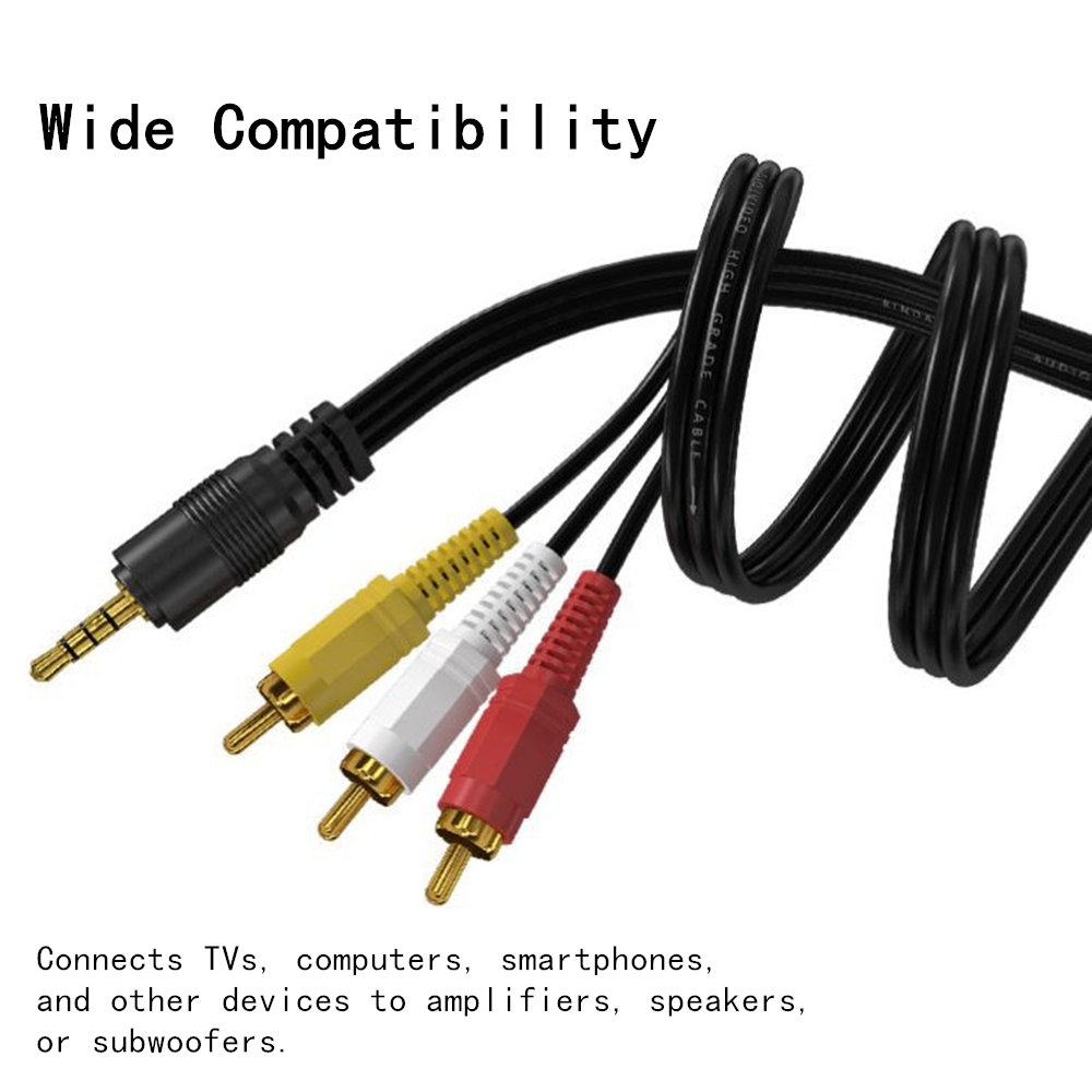 Audio Home Cinema - 3,5 mm naar 3 RCA Audio