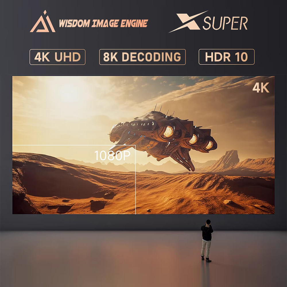 Dangbei F6 DLP 4K Projector me - Audio Home Cinema recensie en prijs