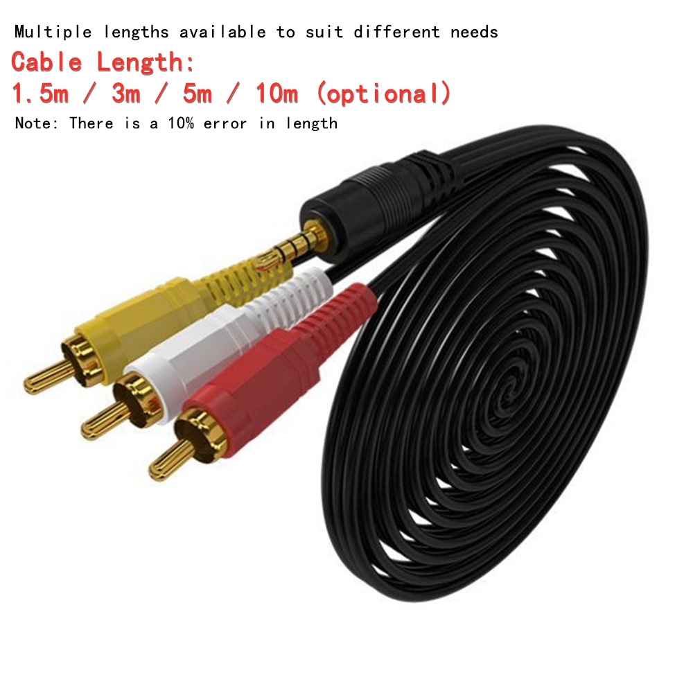3,5 mm naar 3 RCA Audio Video  - Audio Home Cinema recensie en prijs