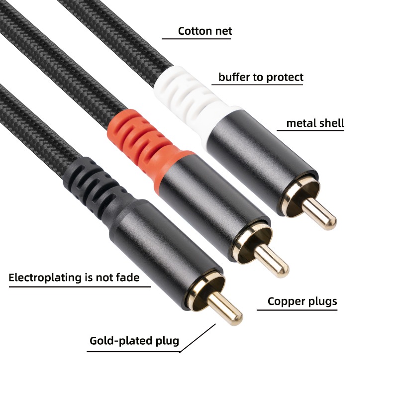 1/2/3M 1 RCA Male Naar 2 RCA M - Audio Home Cinema recensie en prijs